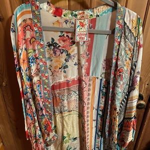 Johnny Was Floral Cardigan Kimono PM